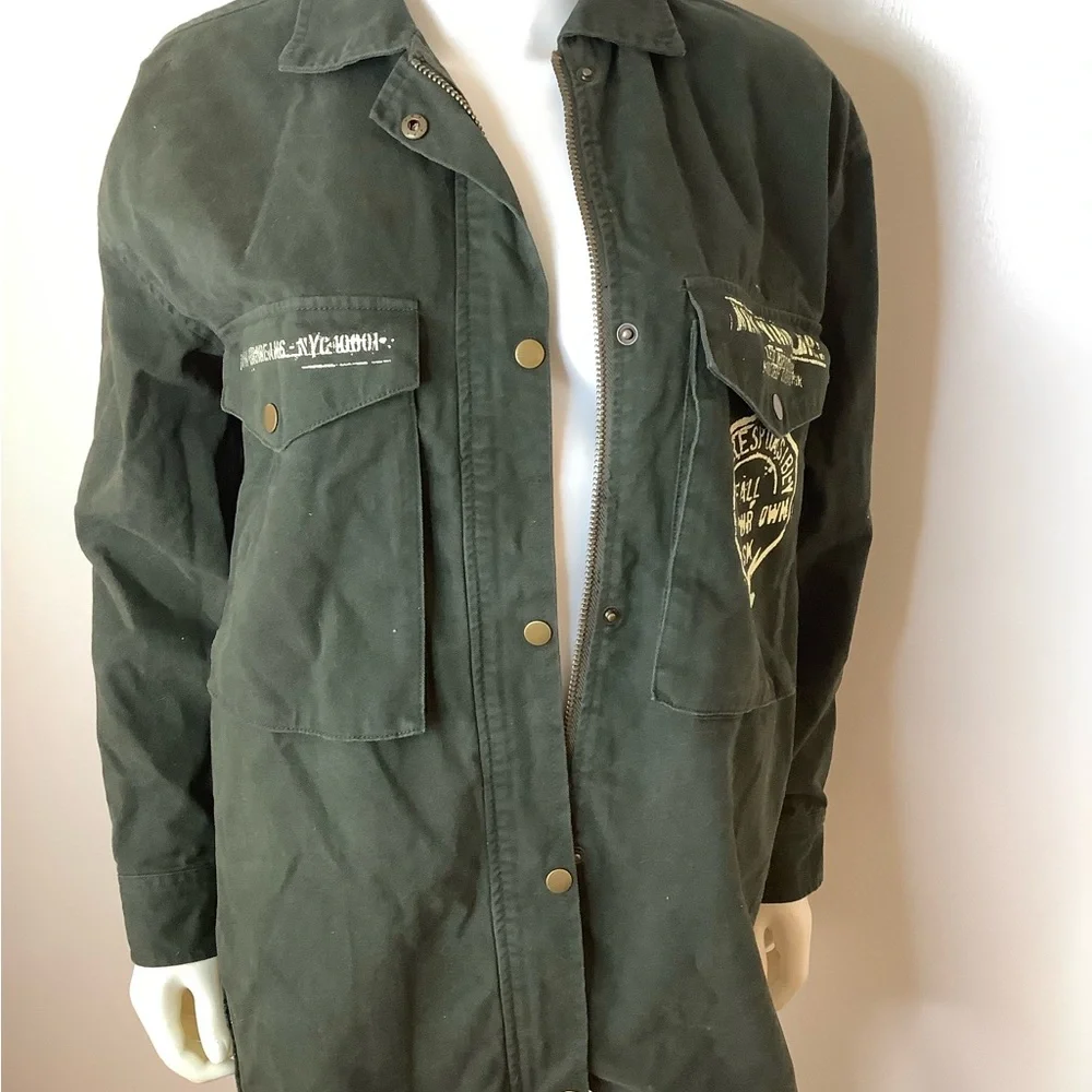 Forever 21 Olive Military Jacket Unisex
